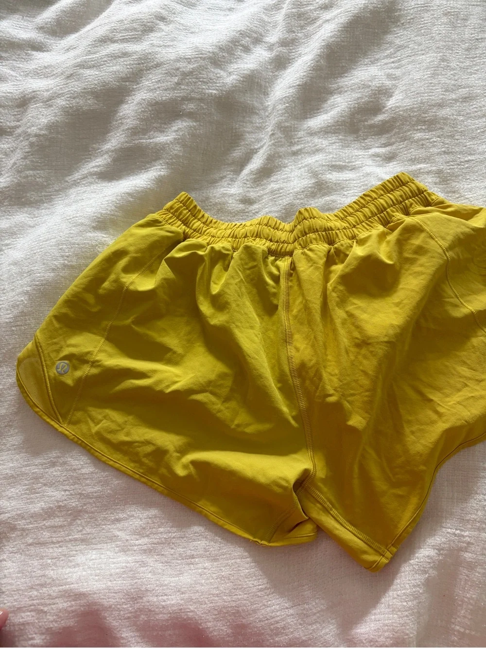 lululemon athletica Women's Yellow Athletic Shorts - Lightweight Run Shorts